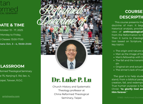 Puritan Reformed Asia 2025-Doctrine of Man