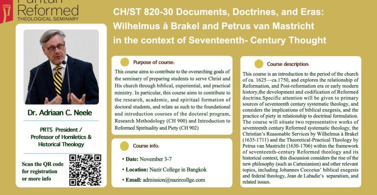 PRTS in Asia 2025-Wilhelmus à Brakel and Petrus van Mastricht